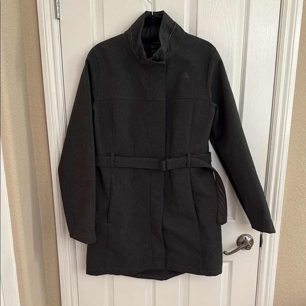 The North Face charcoal gray Fleece Jacket